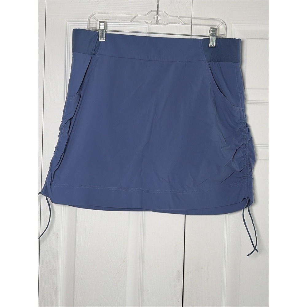 Columbia Omni-Shield Ruched Skort Womens XL Blue Hiking Activewear Gorpcore